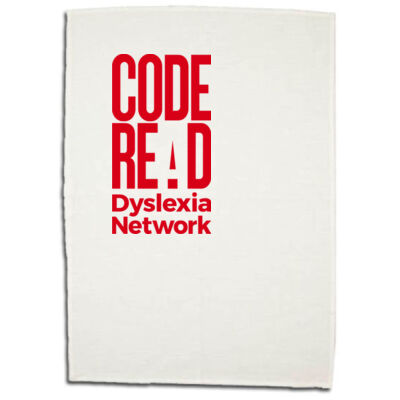 CodeREaD Linen/Cotton Tea Towel RED logo Thumbnail