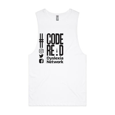 #CodeREad Mens Tank white Thumbnail